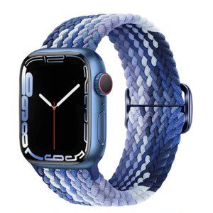 NEW Adjustable Braided Solo Loop For Apple Watch B